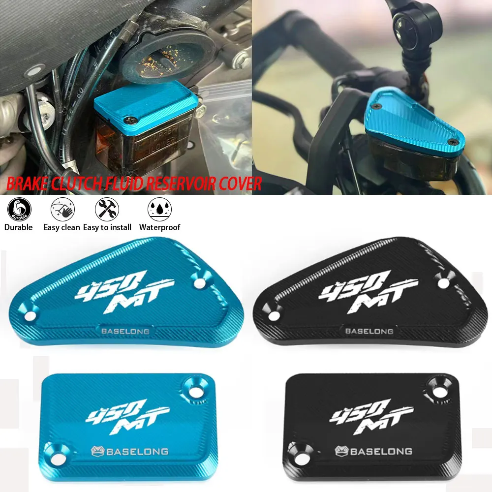 

2024 Motorcycle Accessories Front Rear Brake Clutch Fluid Reservoir Cover Caps FOR CFMOTO CF MOTO 450MT IBEX450 2023-2025 450 MT