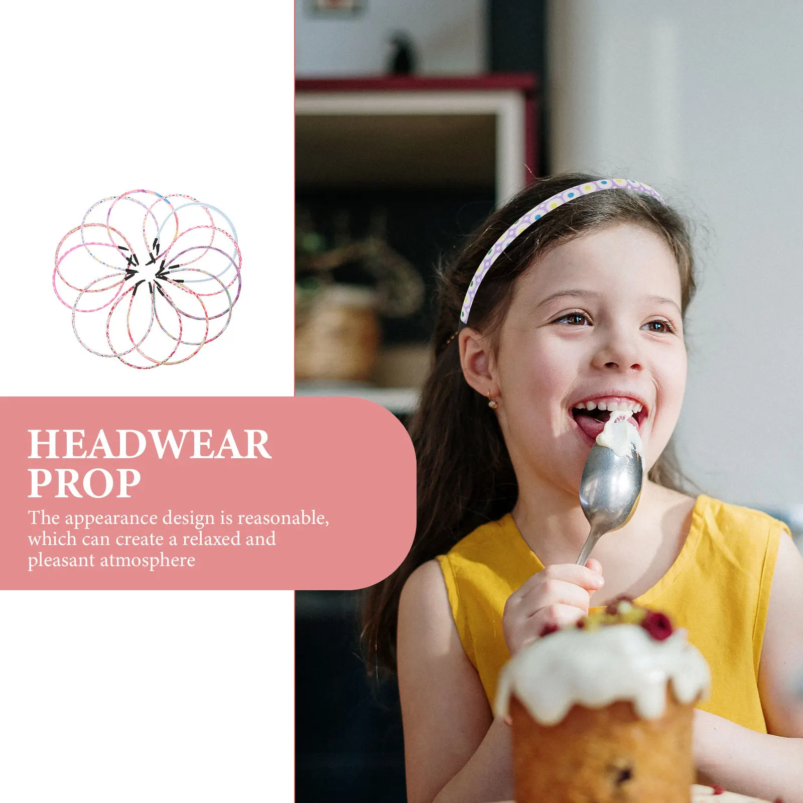 

NOLITOY 12pcs Floral Headband Set for Baby Girls Festival Hair Accessories Performance Props