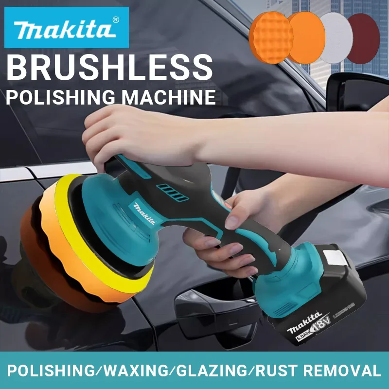 

Makita 8 Gears Digital Display Cordless Car Polisher Electric Polisher Auto Car Waxing Polishing Machine For Makita 18V Battery
