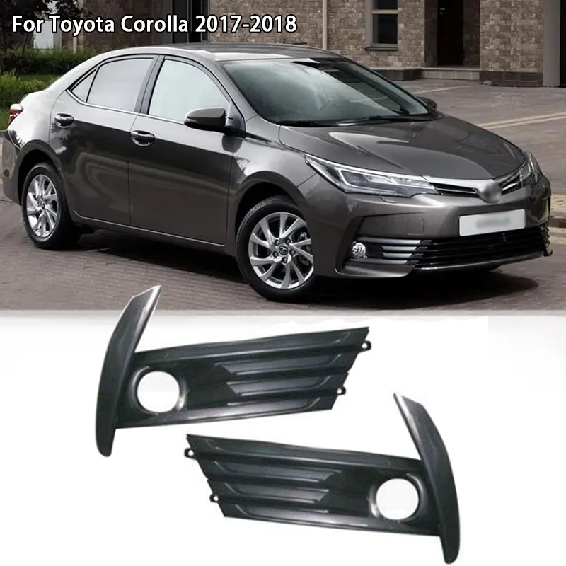 

Car Front Fog Headlights Set, Fog Lamp with Frame and Harness for Toyota Corolla 2017-2018