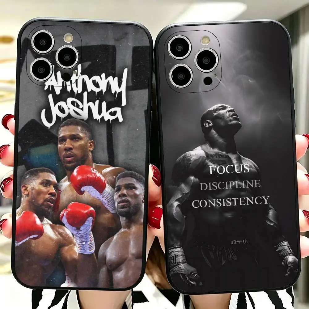 A-Anthony J-Joshua Hot Boxer Phone Case For iPhone 17,16,15,14,13,12,11 Plus,Pro Max,XS,Soft Silicone Black Cover