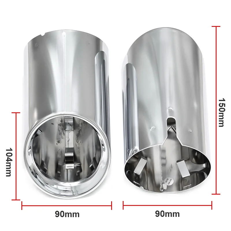 For BMW 3 Series G20 G21 2019-2022 320i 320d 330i 330e OEM Style Exhaust Tip Cover Tailpipe Trim Round Outlet