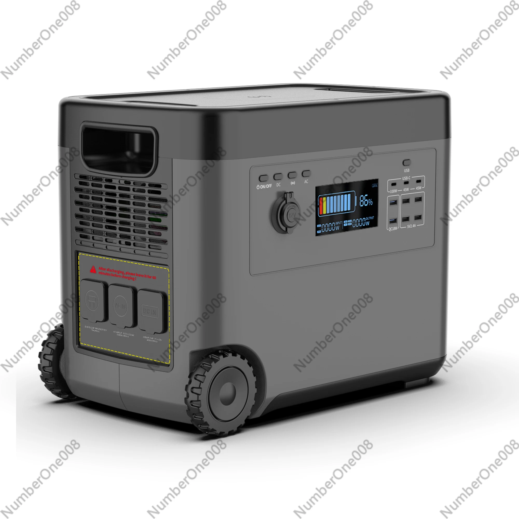 Swalle 2500-10000W Portable Solar Generator 2160Wh, LiFePO4 Pure Sine Wave Power Station 220V UPS for Home Outdoor