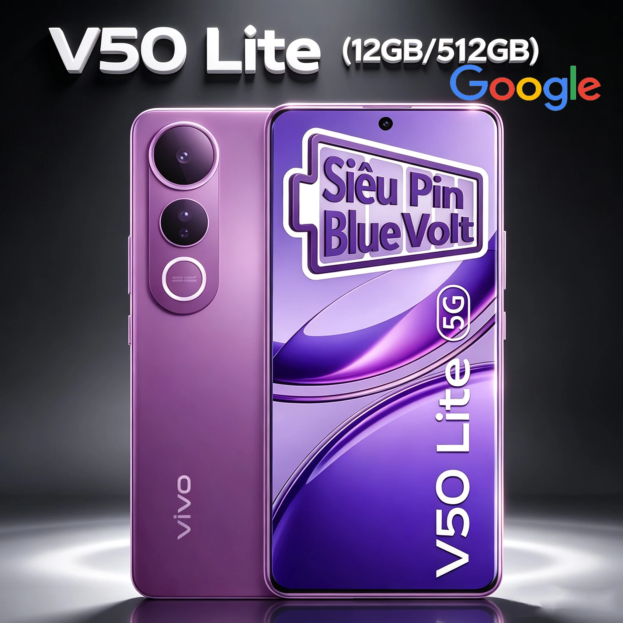 Vivo's New V50 Lite 5G-Al Smartphone Supports Google/Under-Screen Optical Fingerprint/Facial Recognition/NFC/12GB+512GB/6500mAh