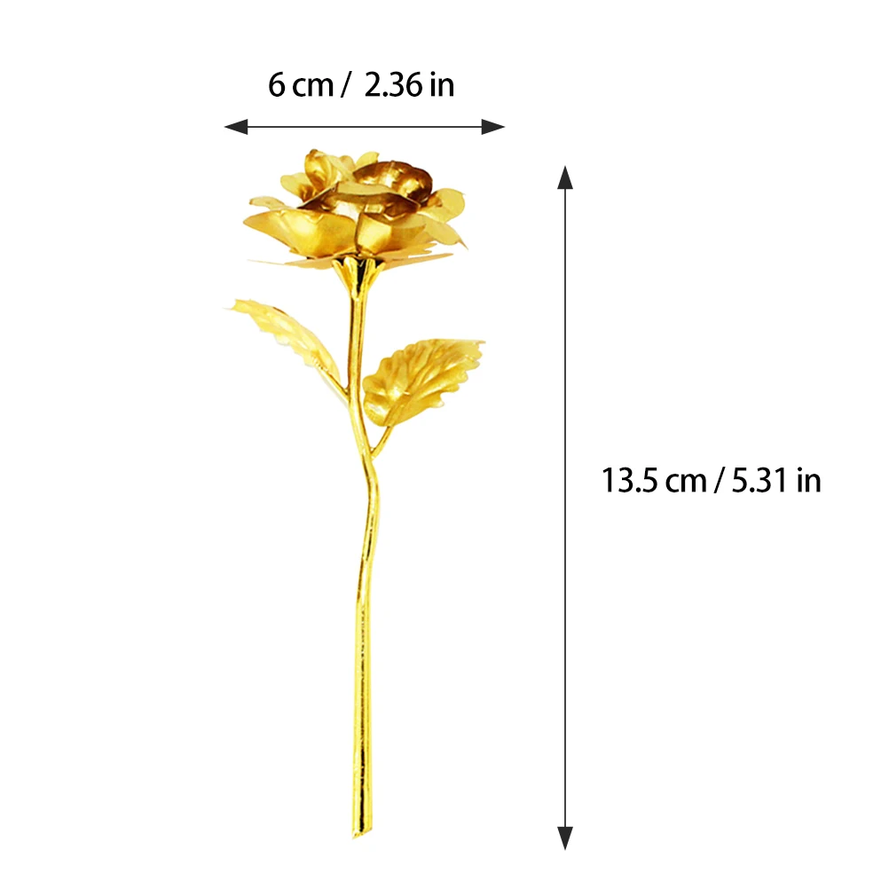 

24K Gold Rose Wedding Decoration Flower Artificial Wedding Decoration Flower Foil Plated Petals Garland Long Lasting