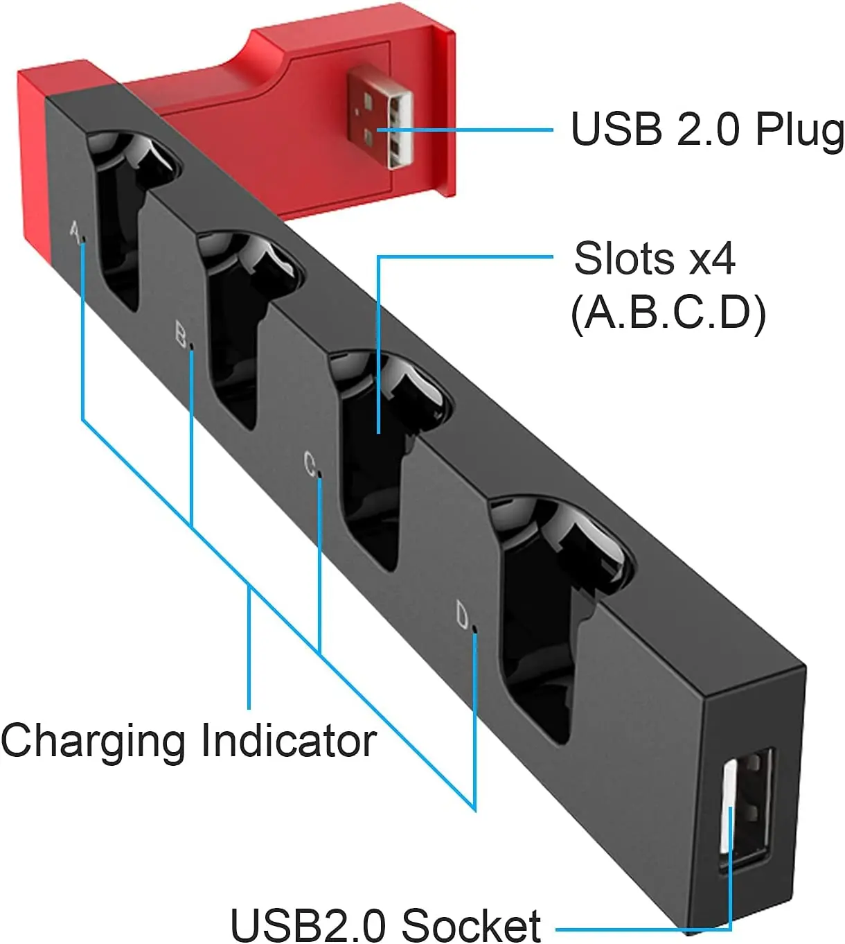 for Nintendo Switch Joy Con Controller Charger Dock Stand Station Holder Switch NS Joy-Con Game Support Dock for Charging