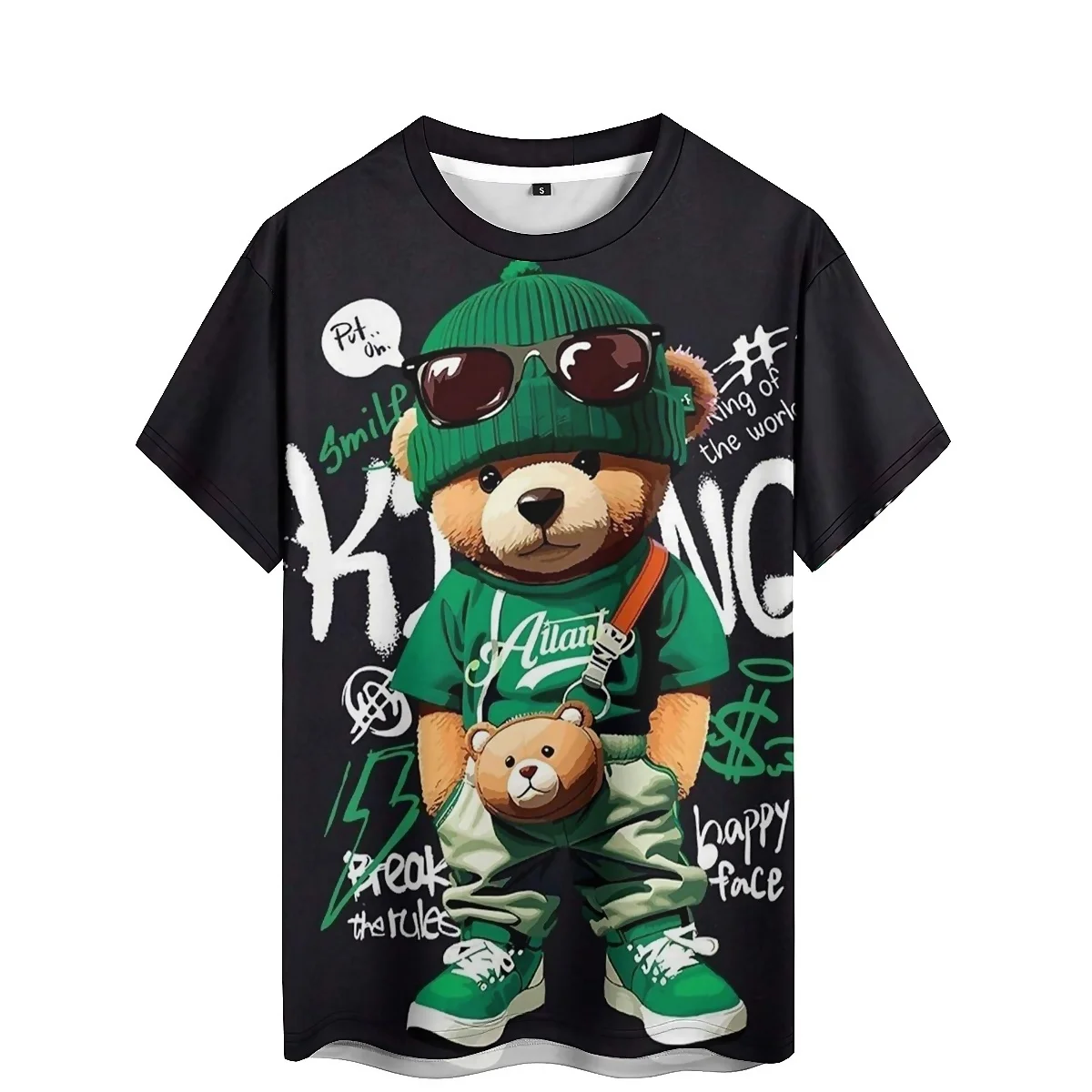 

Men's Loose Illusion Pattern 3D Printed Short-Sleeve T-Shirt - Daily Outing, Couple Outfit