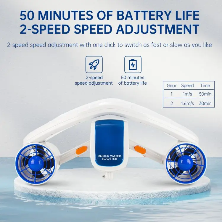 Electric Underwater Sea Scooter Water Sports Diving Underwater Propeller 2 Speed Level Underwater Booster