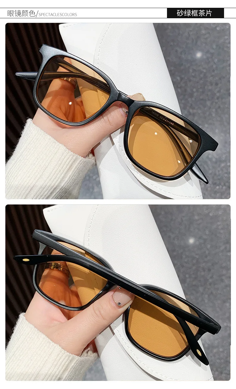 Neue Vintage Quadratische Sonnenbrille für Damen und Herren Luxusmarke Kleine Rechteckige Sonnenbrillen für Frauen Kleine Elliptische Brillen – Detail 11