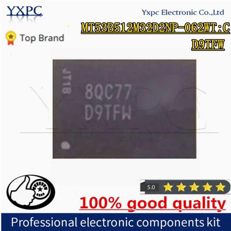 

D9TFW MT53B512M32D2NP-062 WT:C LPDDR4 2GB 3200Mbps BGA200 2G Flash Memory IC Chipset With Balls