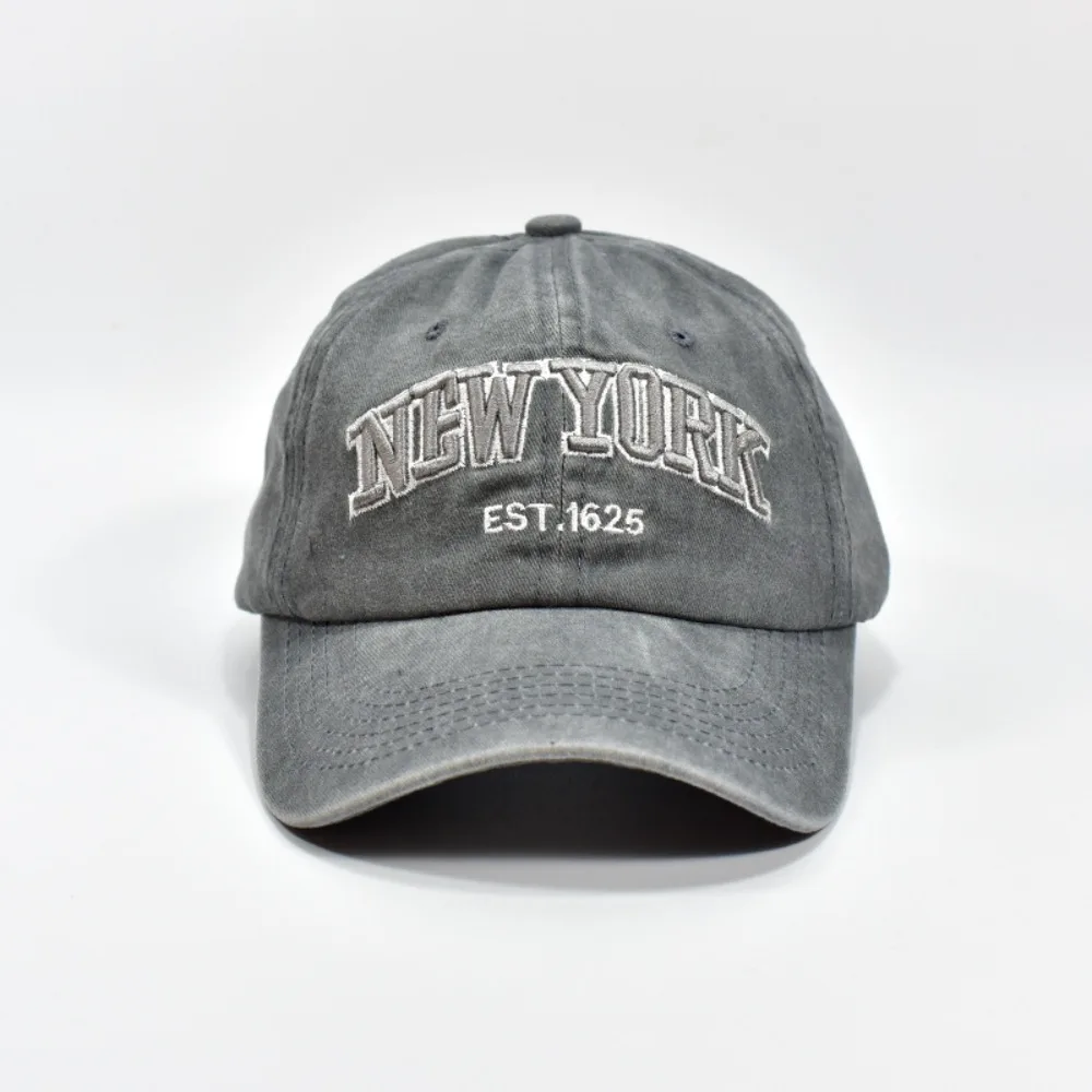 

Cotton New York Baseball Cap Adjustable Washable Sport Duck Tongue Cap Comfortable Versatile Letter Embroidery Sun Hats Unisex