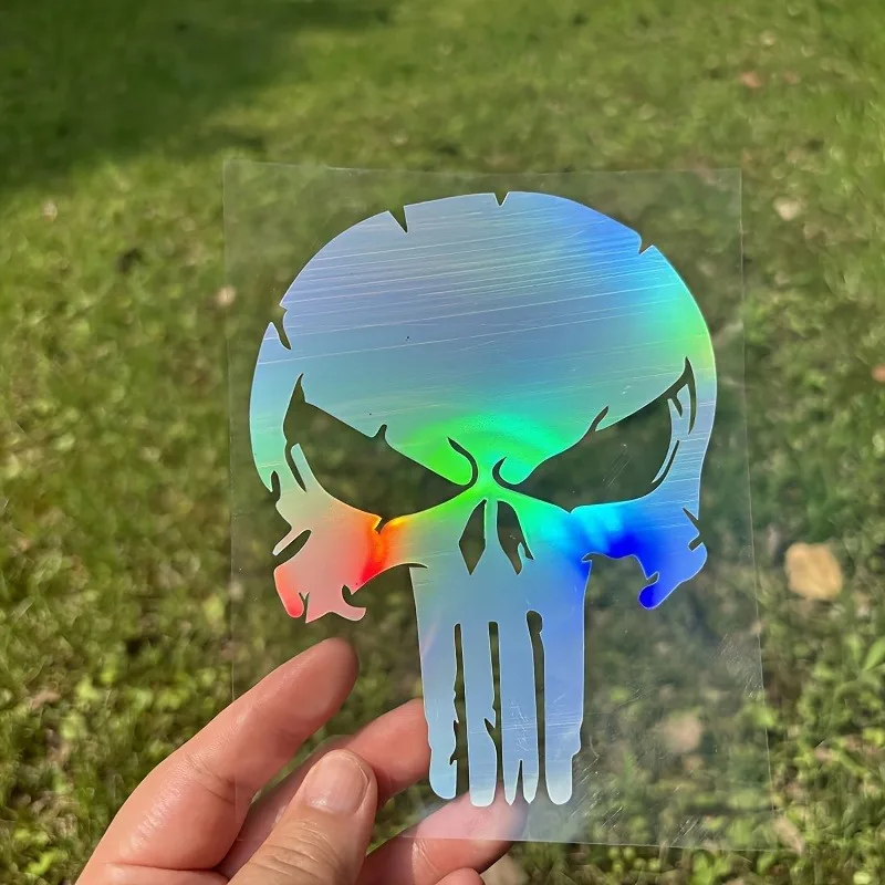 1PC Skull Motorcycle Stickers Waterproof Motocross Vinyl Decals Motorbike Fuel Tank Side Fairings Motorcycle Helmet Decoration