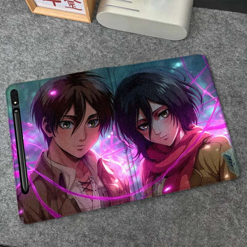 

A-Attacks on Titans Pattern Tablet Case For Samsung Galaxy Tab S7 S8 S9 S10 FE Plus Lite 11 12.4 13.1 Inch