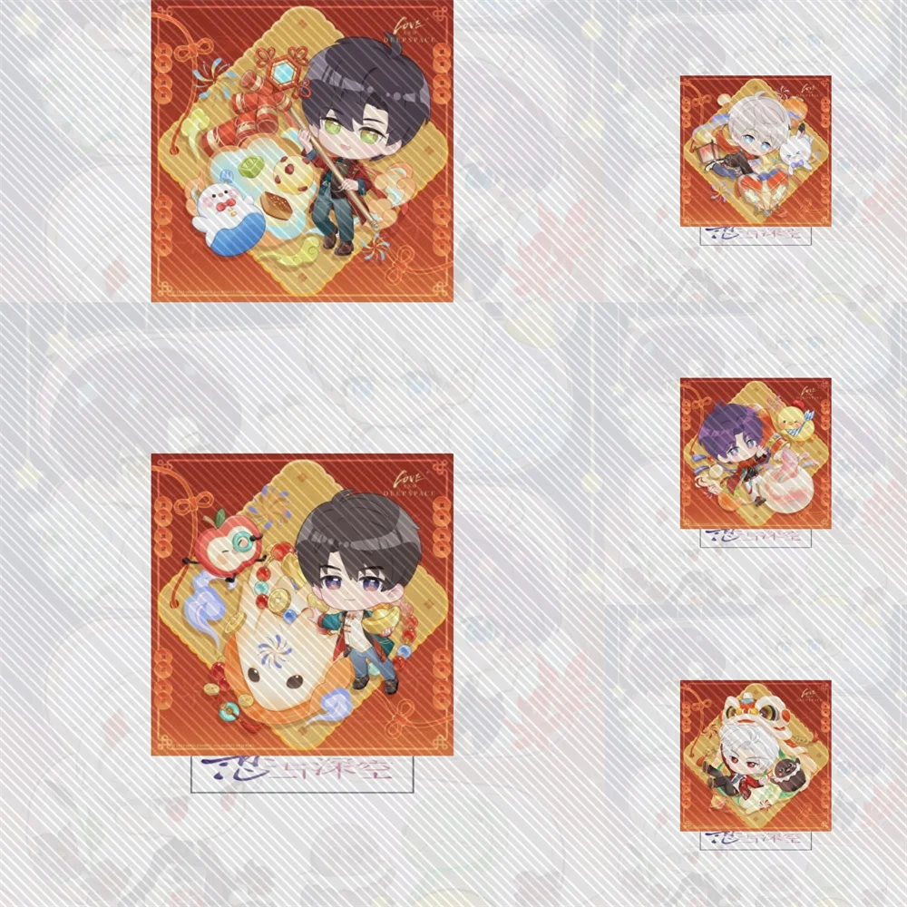 

10CM game Love and Deepspace cute Acrylic Stand Model Cosplay Characters Ornament Accessories Christmas Collection Gifts