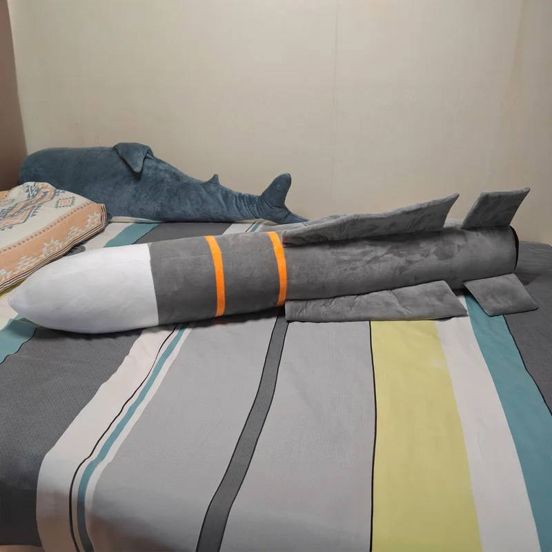 120cm eua marinha aim54 míssil morto simulação de grandes dimensões militar periférico criativo travesseiro brinquedo de pelúcia boneca