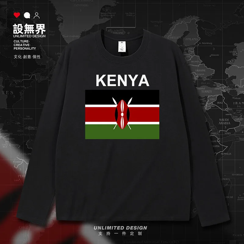 Republic of Kenya Kenyan KEN mens t shirt white jerseys Short-sleeved gyms sports clothing tracksuit printed summer clothes