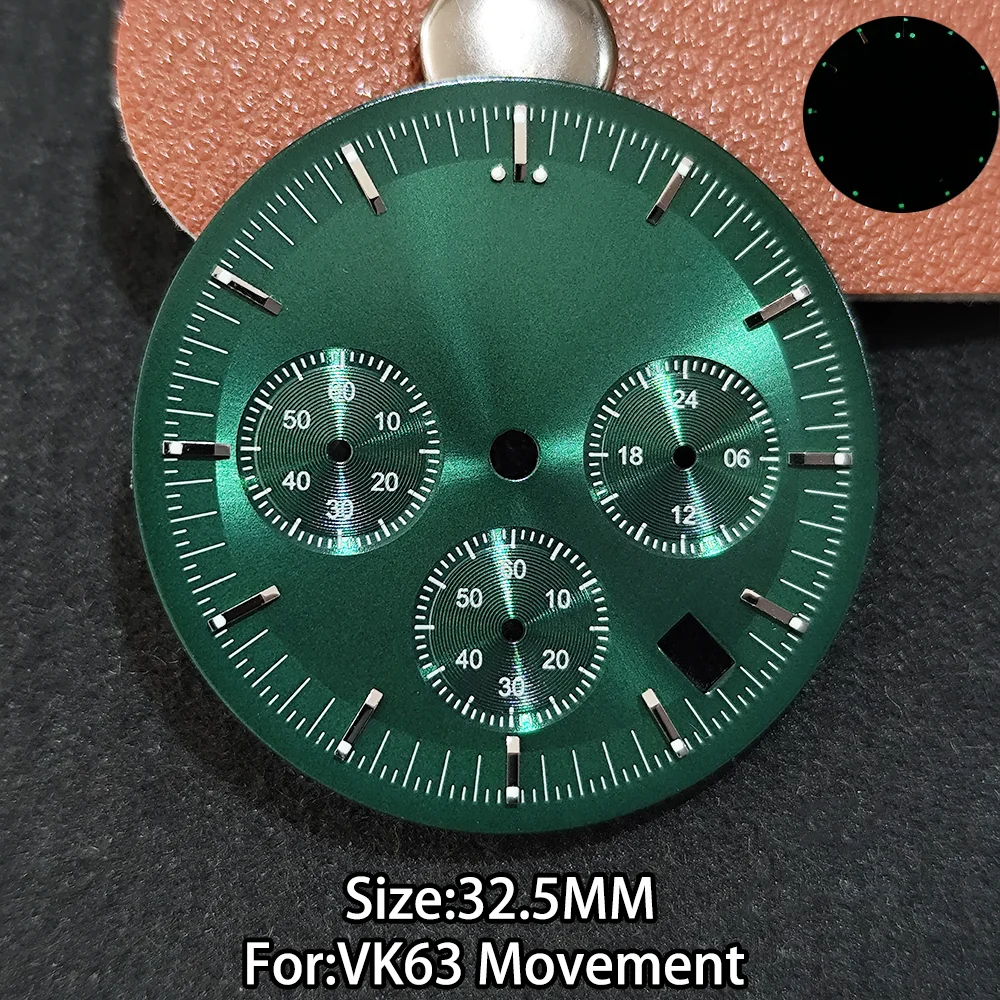 32.5MM VK63 Dial For VK63 Movement Dial VK63 For Speed Master Dial