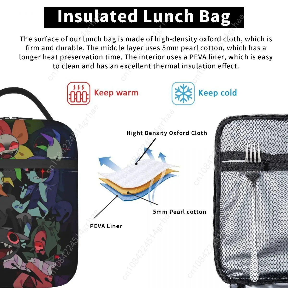 Lunch Boxes Dandys World Merch Food Box Fashion Cooler Thermal Lunch Box For School