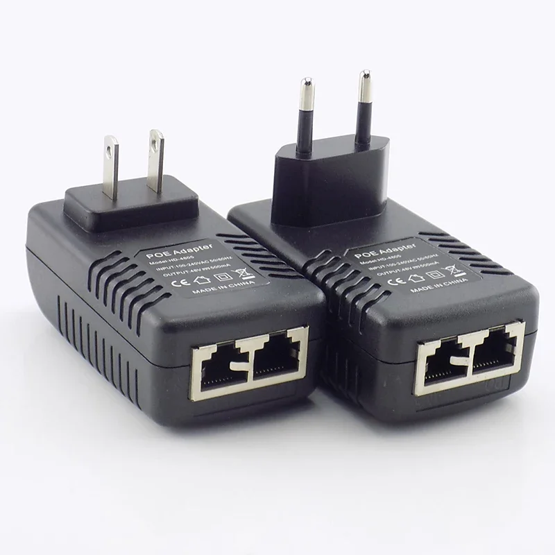 DC 48V 0.5A 24W Poe Power Adapter injector Switch POE For IP Camera Wifi POE Injector Wall Plug CCTV Surveillance US/EU Plug