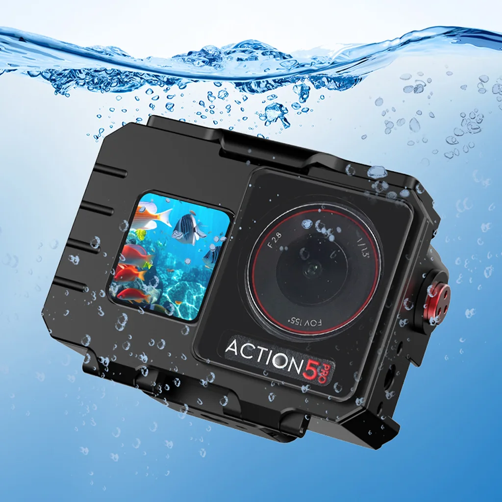 

Aluminum Alloy 80M Underwater Waterproof Diving Housing Case Cover Shell Protective for DJI OSMO Action 5 Pro 4 3 Camera