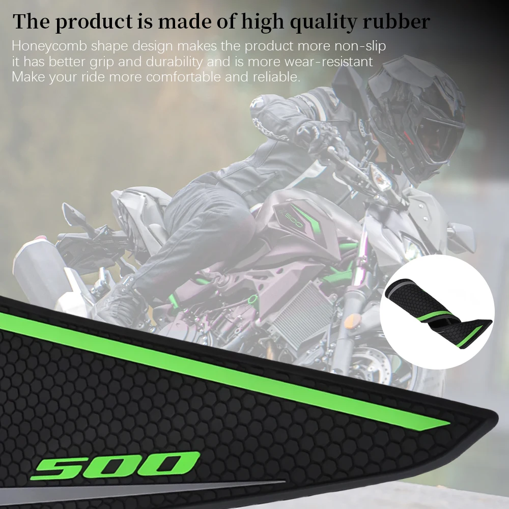 Tank Pad Protector Sticker Decal Gas Knee Grip Motorcycle Accessories Tank Traction Pad For Kawasaki NINJA500 Z500 NINJA500 2025