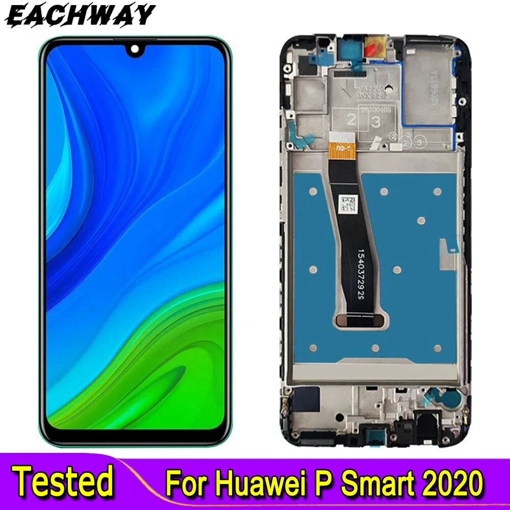 Tested Work Well Screen For Huawei P Smart 2020 LCD Display Touch Screen With Frame Repair POT-LX1/POT-LX1AF/POT-LX2J LCD Screen