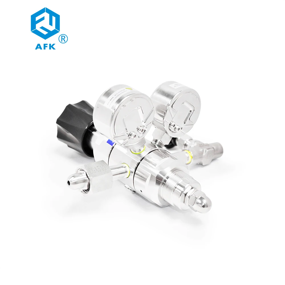 

2026 Hot Selling Inlet 4000psi Outlet 300psi High Precision Dual Stage Special High Pressure Regulator With Gauge CGA540