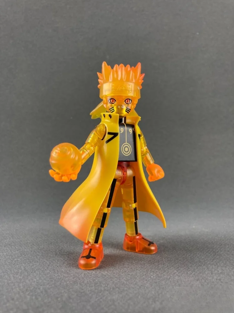 Blokees ตัวเลขการกระทํา DIY ของเล่น Uzumaki Uchiha ตุ๊กตา Kakashi Movable Splicing ของเล่น Jiraiya กล่องตาบอดเด็กของขวัญวันเกิด