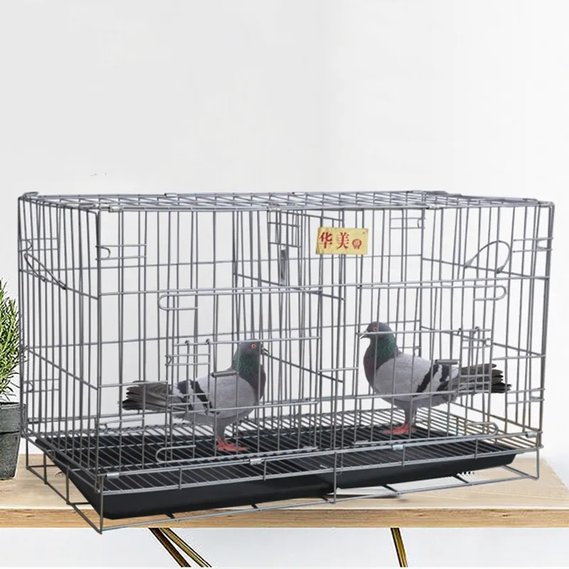 Folding Assemble Pigeon Cage Portable Pet Bird Travel Cage Chicken Quail Duck Poultry Iron Cage Pigeon Pairing Nest Box