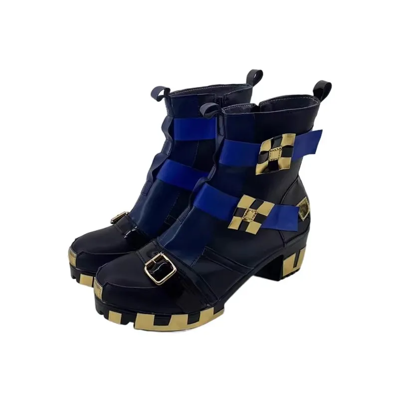 Anime role play kinich cosplay trajes sapatos masculinos adereços de couro do plutônio botas para halloween carnaval festa natal personalizado