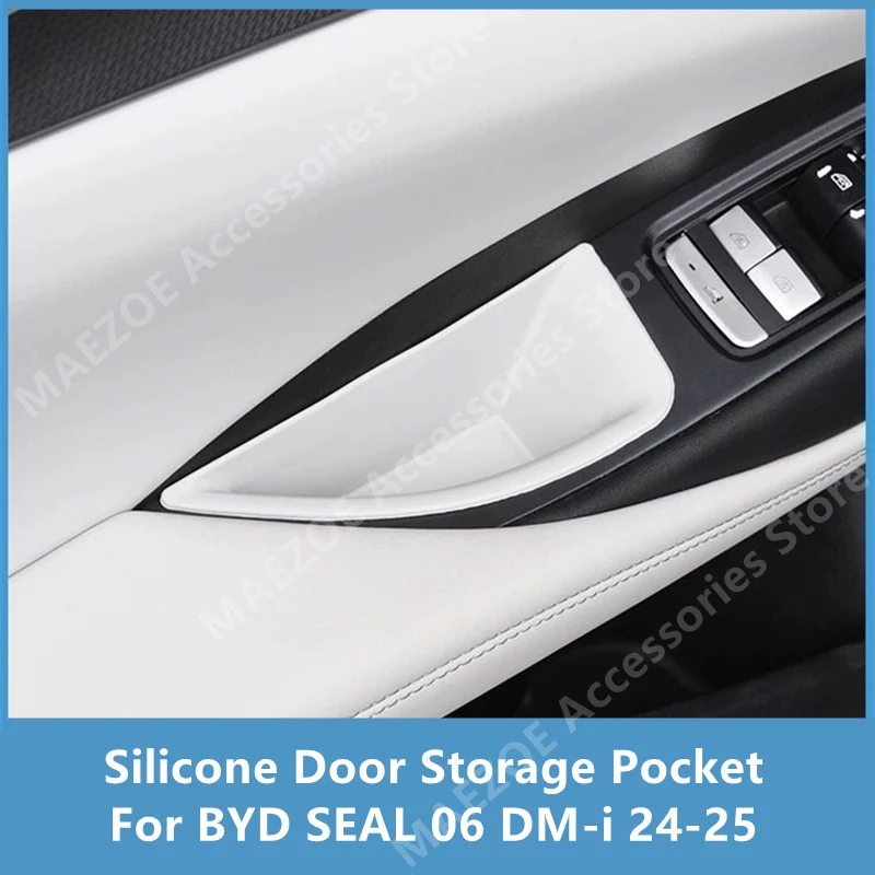

Для BYD SEAL 06 DM-i 24-25, силиконовый карман для хранения дверей, украшение интерьера автомобиля, защита, модификация, аксессуары, ремонт