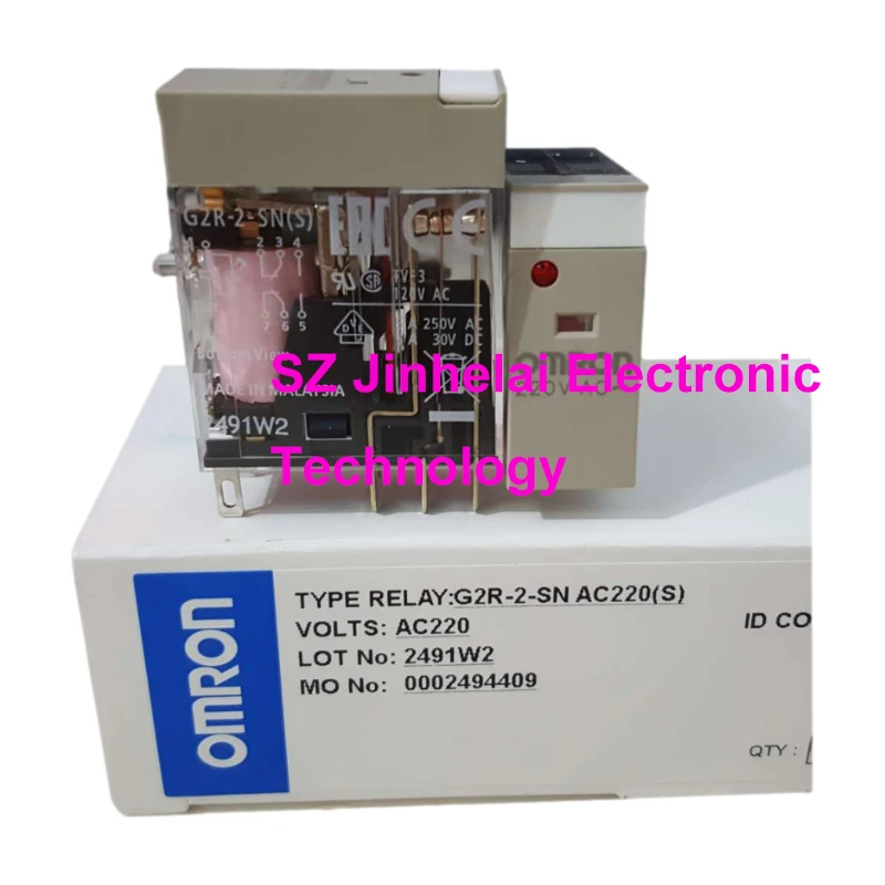 1pcs New and Original Omron G2R-2-SN(S) 24VDC 220VAC 110VAC Relay G2R-2-SN DC24(S) AC220(S) AC110(S) 2NO 2NC