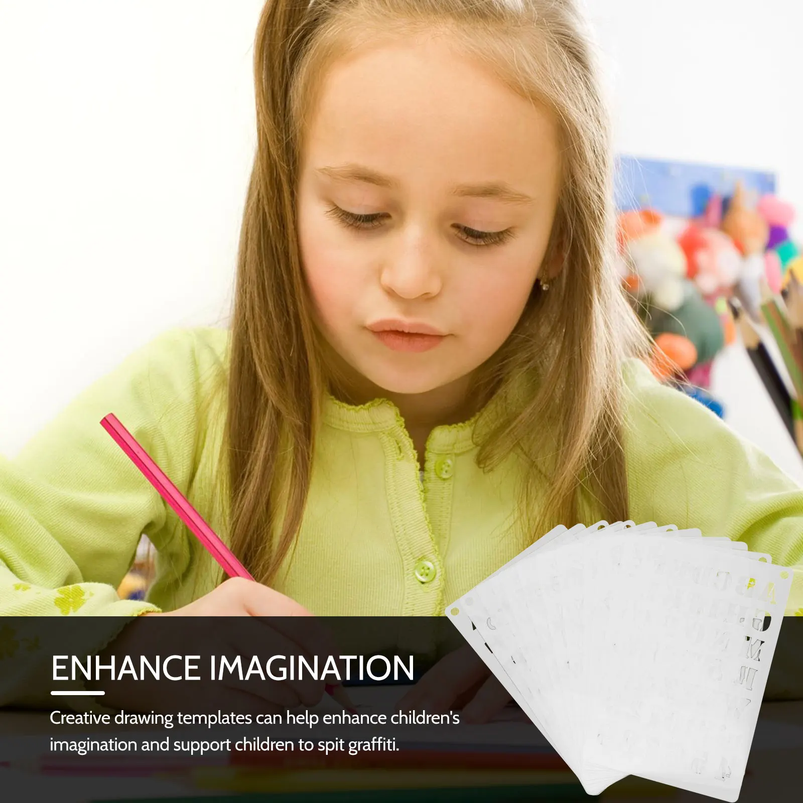 

12Pcs Alphabet Number Stencils Safe Pet Material Drawing Molds for Art Painting Stencils Drawing Molds