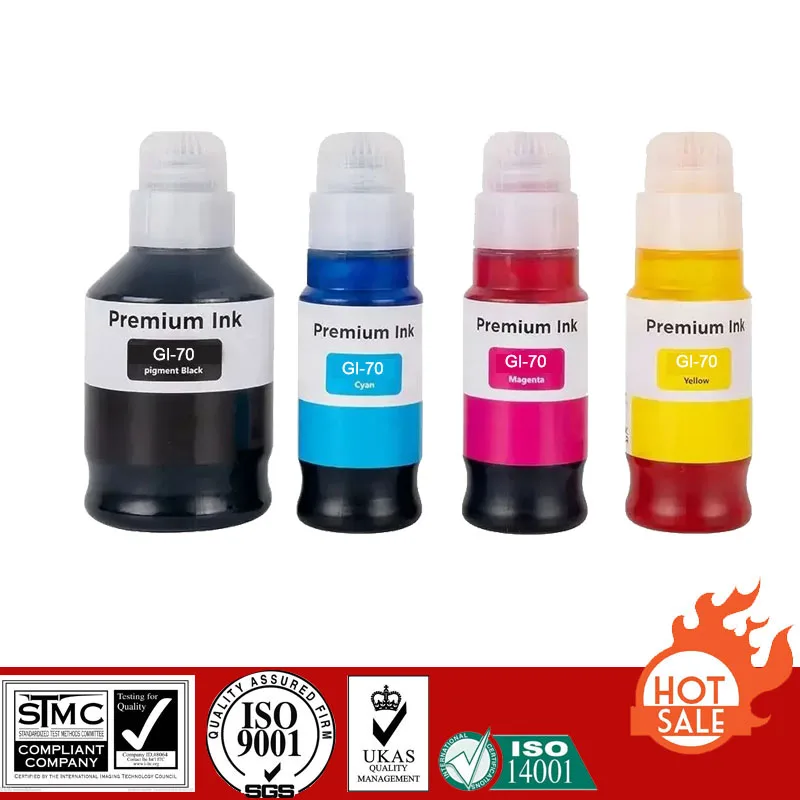 Compatible Refill Ink For GI-70 GI70, For CANON PIXMA GM2070/GM4070/G5070/G6070/G7070 Printer