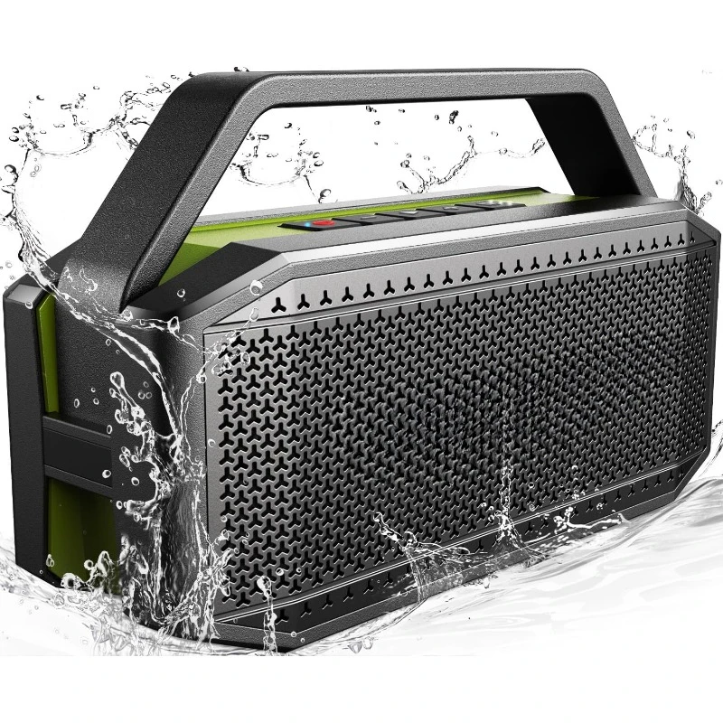 Loud Bluetooth Speakers with Subwoofer, (100W Peak) 60W Outdoor Speaker Bluetooth Wireless Waterproof Speaker