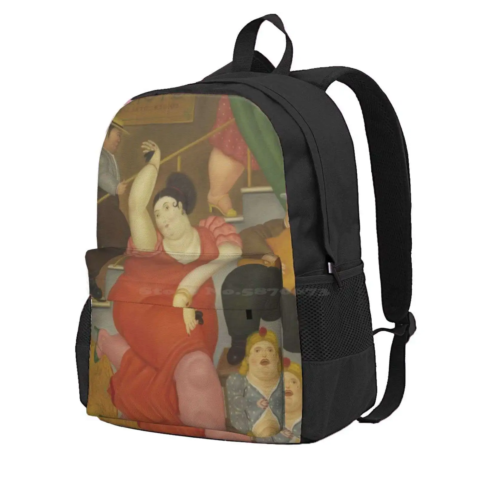 Fernando Botero - Tablao Flamenco - Exhibition Poster Hot Sale Schoolbag Backpack Fashion Bags Fernando Botero Latin America