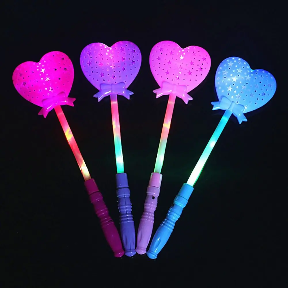 In Dark Luminous Hollow Star Rod Glow Sticks Cartoon Gift Luminous Stick Light-up Wand LED Flashing Light-Up Glowing Toys