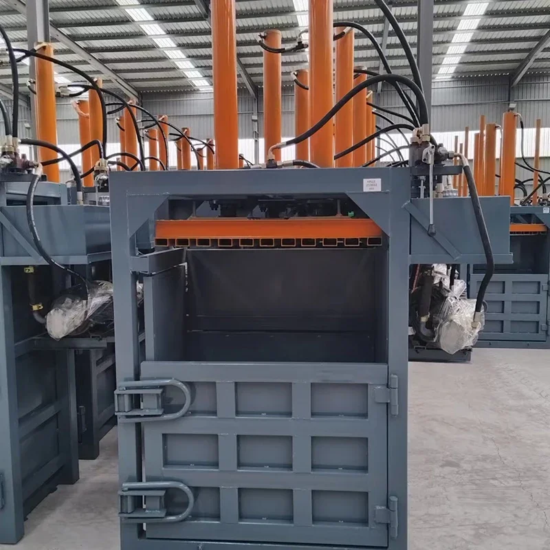 30ton Full Automatic cardboard hydraulic baler machine/hay wheat  aluminum cans baling press packing wrapping