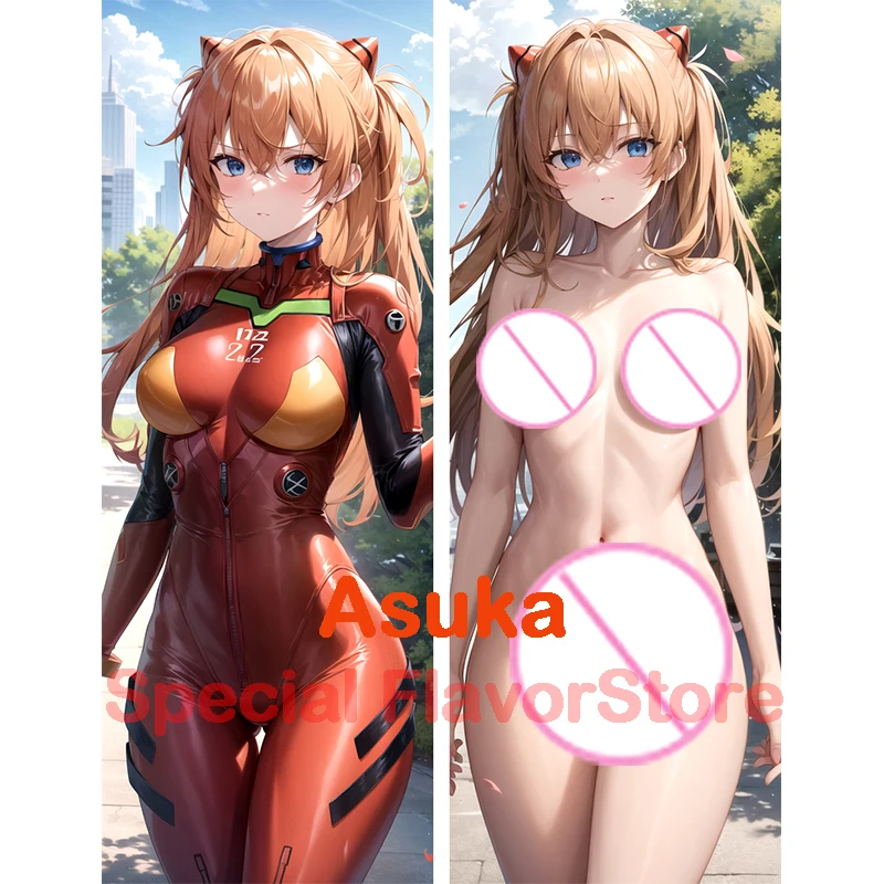 Dakimakura anime Asuka Langley Soryu Double-sided Print Life-size body pillows cover Adult pillowcase