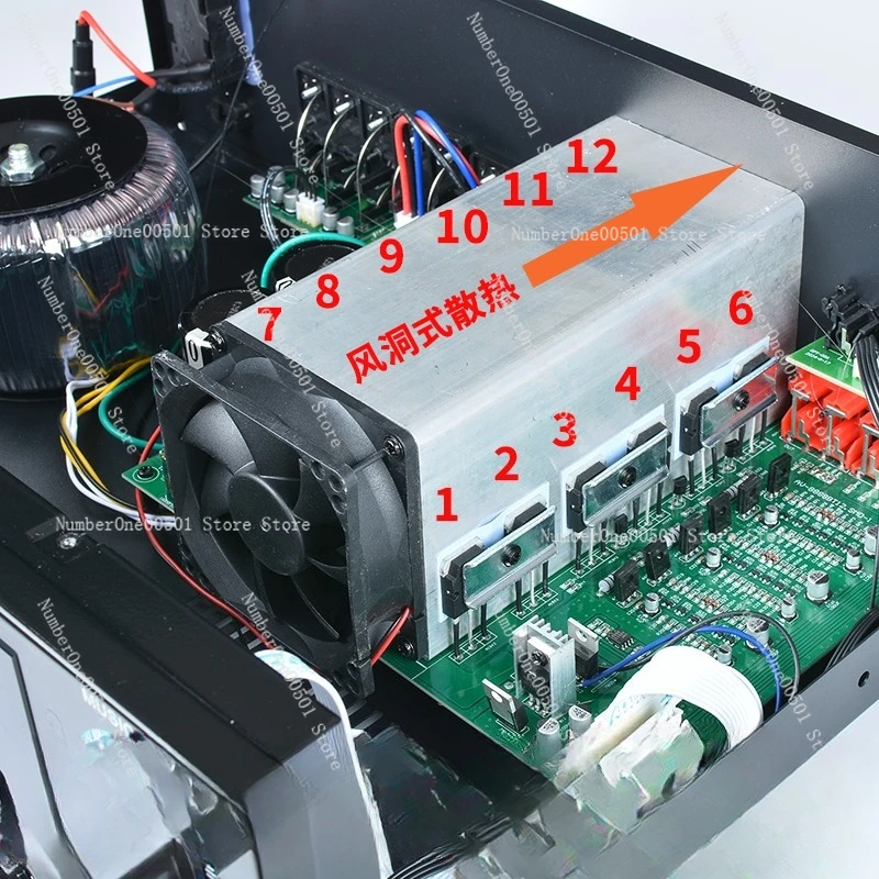 12 Tube High Power 7.1 Channel AV Receiver, Home Theater Bluetooth Amplifier, Lossless HiFi Stereo Surround Sound
