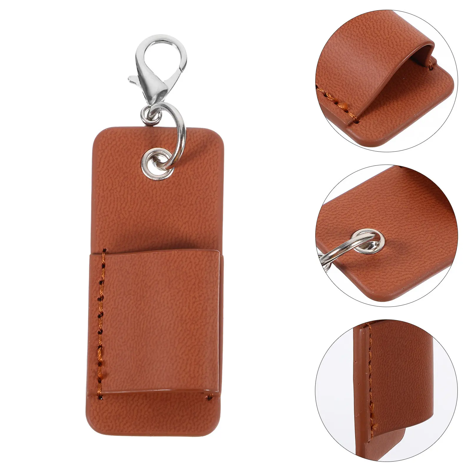 Portable Glasses and Pen Holder Sleeve PU Metal Eyeglass Storage Organizer with Inner Lining for Scratch Protection