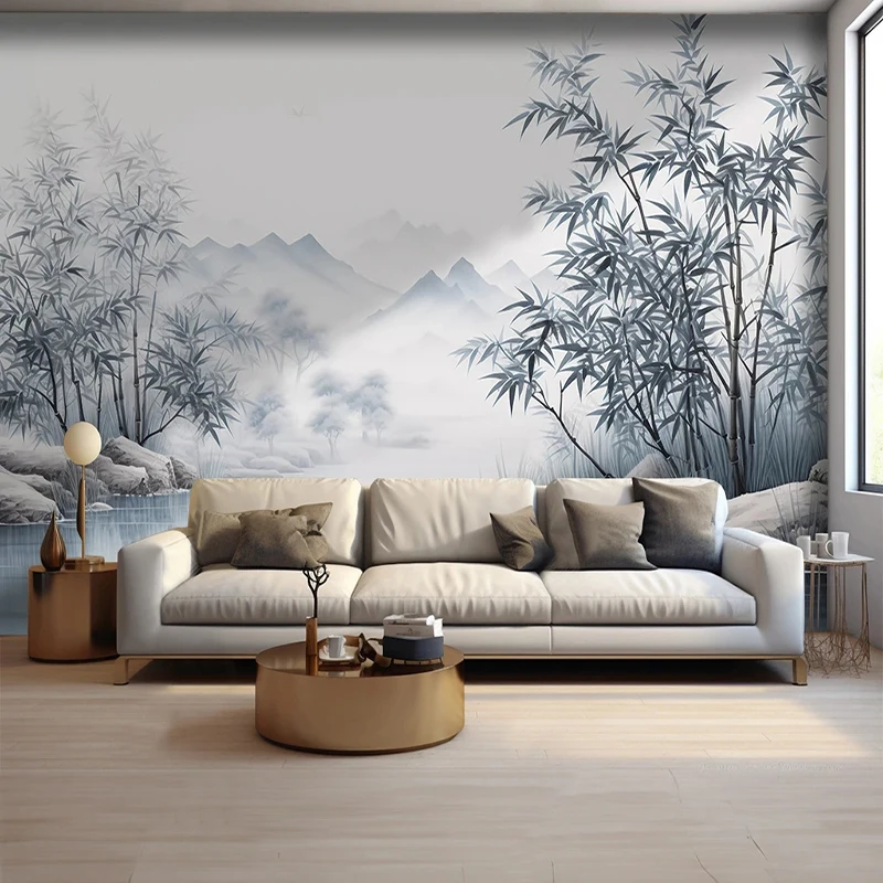 3D Wallpaper Chinese Flowers Birds Bamboo Forest Photo Murals Living Room Bedroom Home Decor Wall Paper For Walls Papier Peint