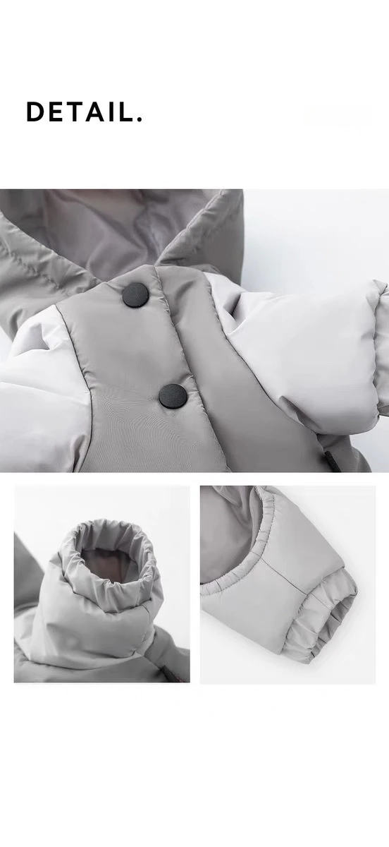 سترة معطف قطني بأربعة أرجل للكلاب ومقاومة للماء في الشتاء والحفاظ على الدفء سترة شتوية جديدة مصممة للحيوانات الأليفة