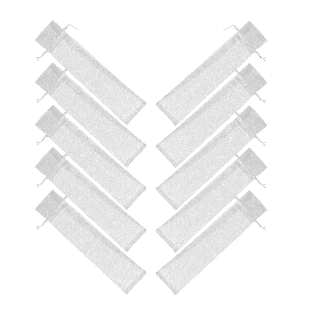 10Pcs Organza Pouches Fine Workmanship Drawstring Storage Bags Multi-Function for Gifts Jewelry Necklaces Bracelets Candy