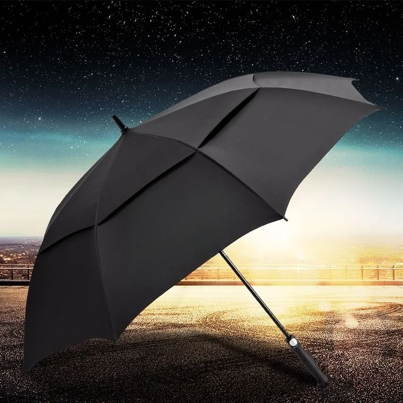 

Для Mercedes-Benz супер большой двухслойный ветрозащитный подарочный зонт с длинной ручкой, полностью автоматический рекламный зонт для гольфа