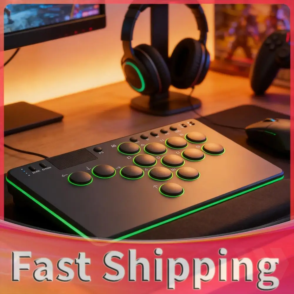 teclado-para-juegos-de-lucha-de-14-teclas-color-negro-con-rgb-en-todos-los-botones-compatible-con-gamerfinger-admite-intercambio-en-caliente-para-switch-playstation-4-pc-gaming