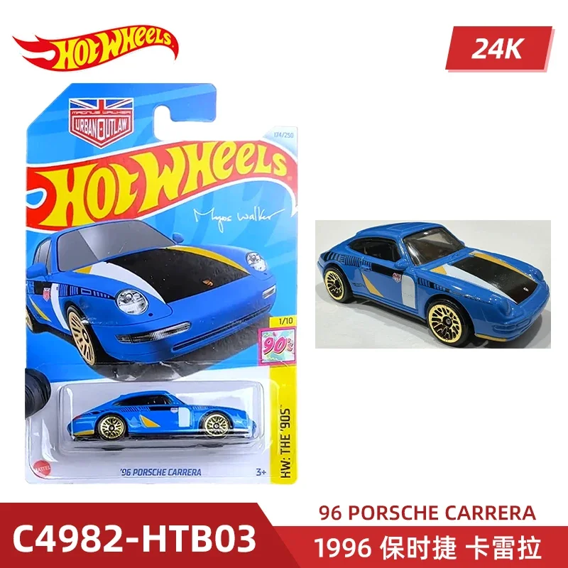 2024-174 HOT WHEELS 1:64 96 CARRERA series Collection die cast alloy car model decoration gift