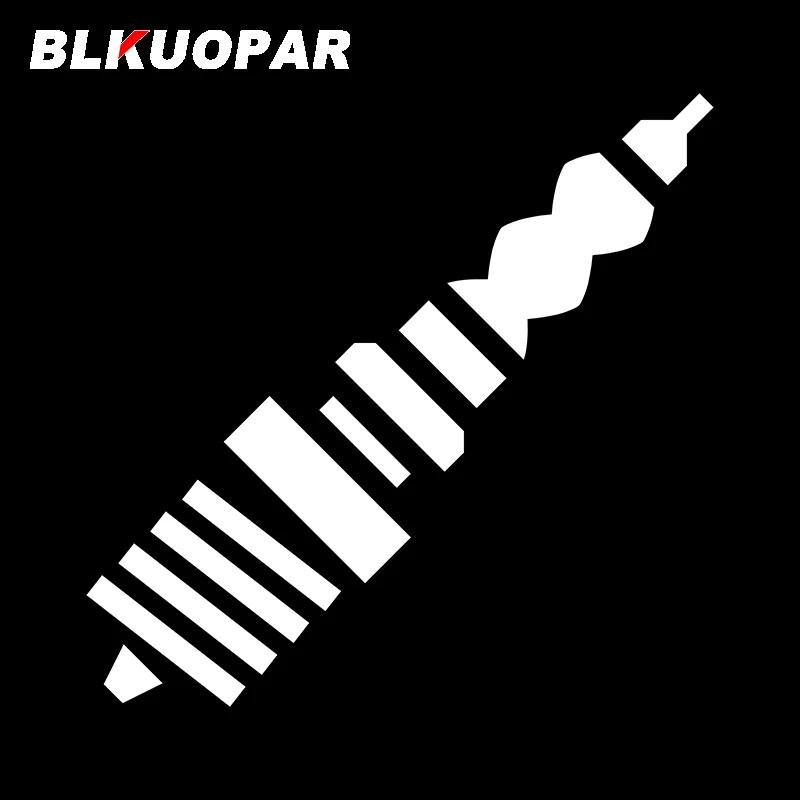 BLKUOPAR for Spark Plug Car Stickers Sunscreen Personality Simple Decals Scratch-Proof Refrigerator Motorcycle Decor Car Label