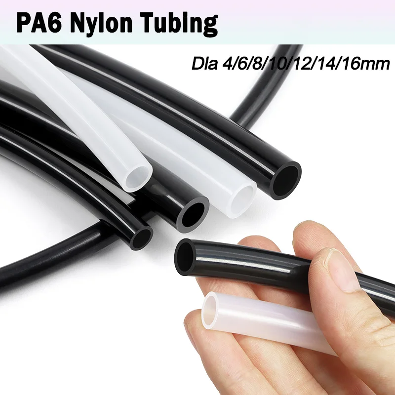 2~10m Nylon Tubing Diameter 4 6 8 10 12 14 16mm PA6 Air Tube Compressor Pipe Line for Component Pneumatic Hose