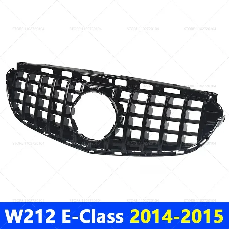 for 2009-2013 2014-2015 W212 E-Class Mercedes Benz E200 E300 E250 E350 E400 E550 GT Front Grille Upper Bumper Hood Mesh Grill